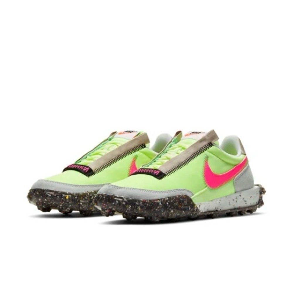 Nike Waffle Racer Crater “Barely Volt” Sz 7